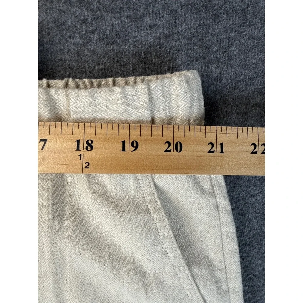 Banana Republic Mens XXL Tapered High-Rise Ankle Pants‎ Linen Blend Beige NWT